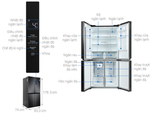 Tủ lạnh Samsung Inverter 488 lít Multi Door RF48A4000B4/SV - Hình ảnh 20