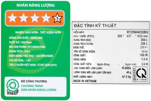 Tủ lạnh Samsung Inverter 256 lít RT25M4032BU/SV - Hình ảnh 23