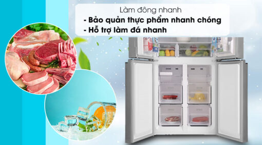 Tủ lạnh Sharp Inverter 362 lít Multi Door SJ-FX420V-SL - Hình ảnh 3