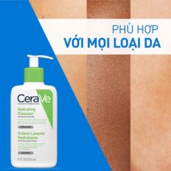 Sữa Rửa Mặt CeraVe Hydrating Facial Cleanser Màu Xanh Lá 236ml