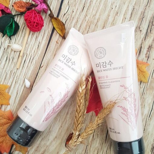 SRM Sữa Rửa Mặt Gạo Trắng Da The Face Shop Rice Water Bright Hàn Quốc 150mL 97136 - Hình ảnh 8