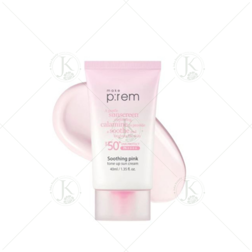 Kem chống nắng nâng tông Make P:rem Soothing Pink Tone Up Sun Cream SPF 50+ N3630