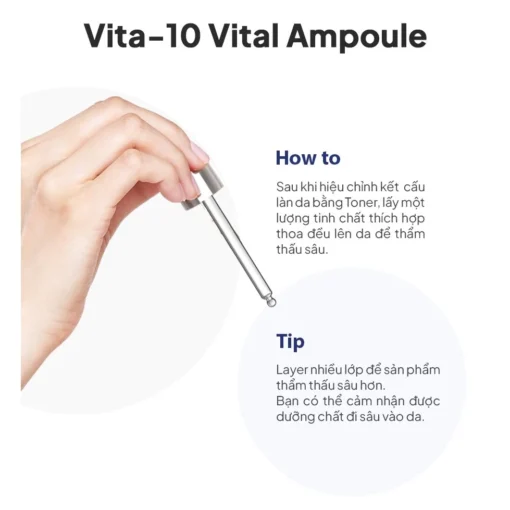 Tinh Chất dưỡng sáng, mờ thâm Vita-10 Vital Ampoule Maxclinic 100ml Serum  N3347 - Hình ảnh 3