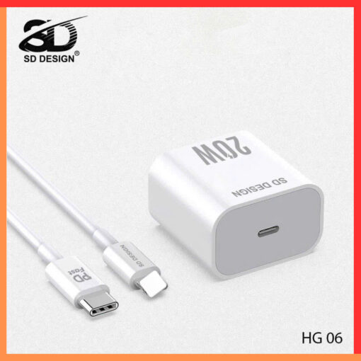 Bộ Củ Cáp Sạc Nhanh Iphone HG06 chính hãng SD DESIGN cho Iphone 7 - 14 - Hình ảnh 5