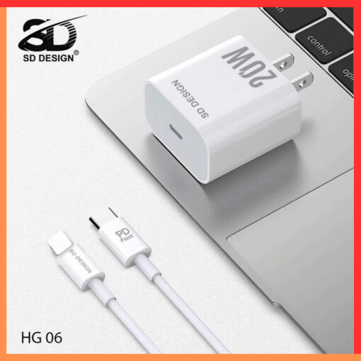 Bộ Củ Cáp Sạc Nhanh Iphone HG06 chính hãng SD DESIGN cho Iphone 7 - 14 - Hình ảnh 6