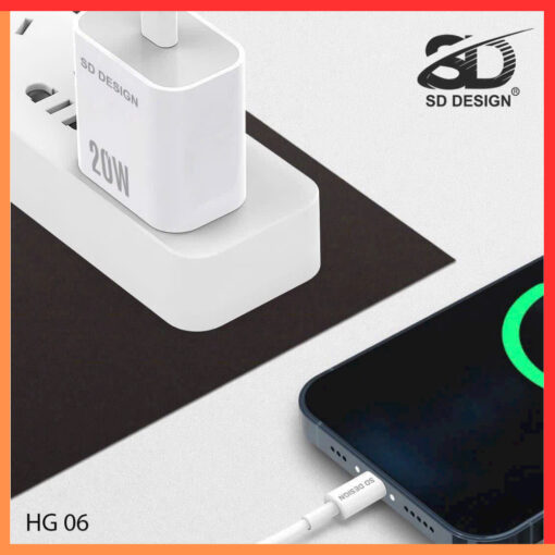 Bộ Củ Cáp Sạc Nhanh Iphone HG06 chính hãng SD DESIGN cho Iphone 7 - 14 - Hình ảnh 10