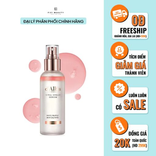 Tinh Chất Serum dAlba dạng Xịt Khoáng Căng Bóng Da Vita Spray Serum 100ml N3499 - Hình ảnh 5