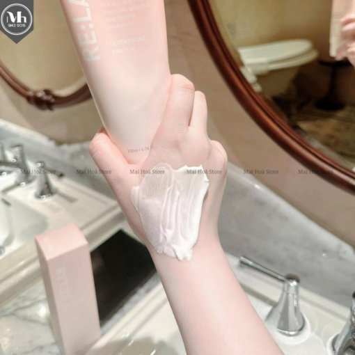Dưỡng Thể Dưỡng Trắng, Ẩm, Nâng Tone RE:LAB Whitening Body Lotion 200ml N3391 - Hình ảnh 5