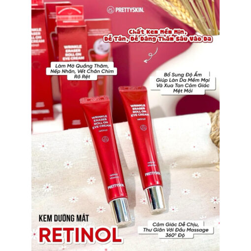 Kem Mắt Cải Thiện Nếp Nhăn Dưỡng Trắng Vùng Mắt PrettySkin 30ml 30408 - Hình ảnh 5