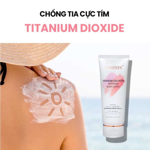 Dưỡng Thể Trắng Da WHISIS Chống Nắng SPF50+/PA++++:  Body Lotion 200ml 67530 - Hình ảnh 5