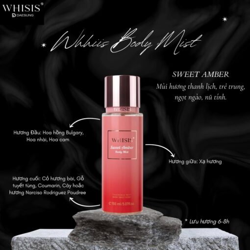 Xịt Thơm Cơ Thể Whisis Body Mist 150ml P4991 - Hình ảnh 5