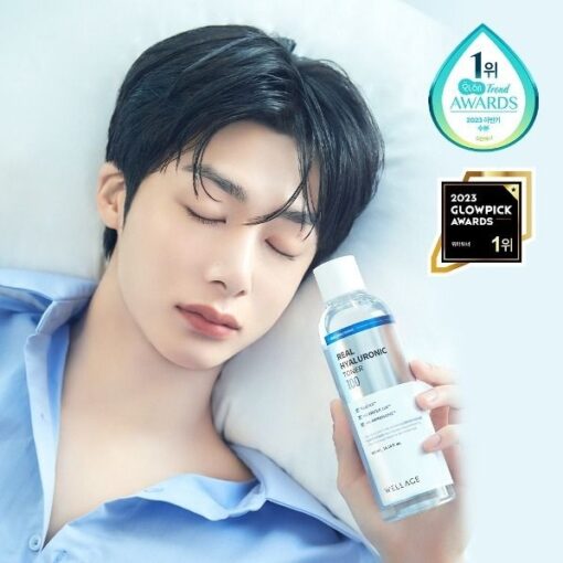 Nước Hoa Hồng Wellage Cấp Ẩm Sâu Cho Da 200ml Real Hyaluronic Toner 100 P4728 - Hình ảnh 5