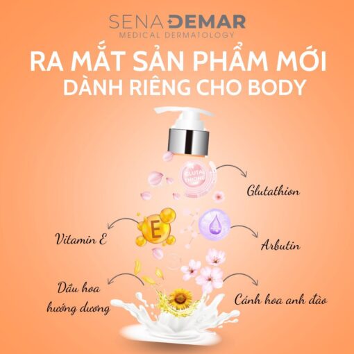 Dưỡng Thể Sena Demar 10X White Body Lotion 300ml N3657 - Hình ảnh 3