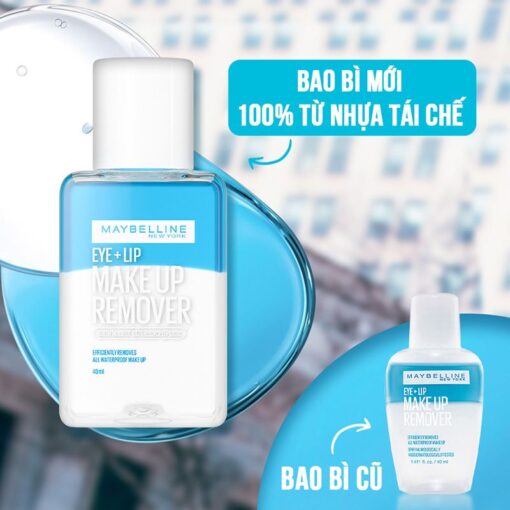 Nước Tẩy Trang Mắt Môi Maybelline Eye & Lip Makeup Remover 150ml 43467 - Hình ảnh 4