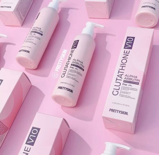 Dưỡng thể trắng da Ngày đêm PrettySkin Body Glutathione V10 Alpha Arbutin Lotion 12739 - Hình ảnh 4