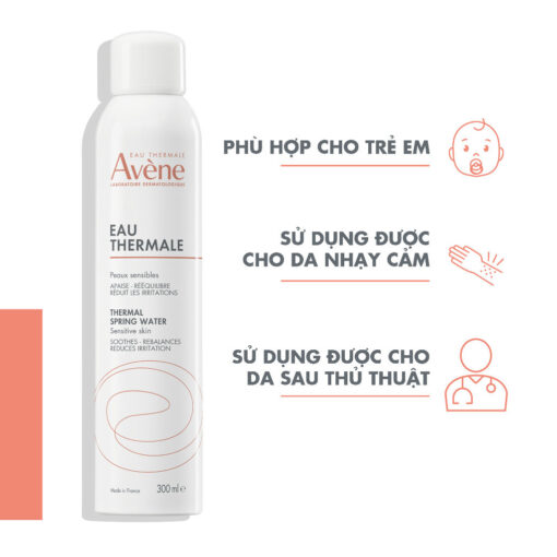 Xịt khoáng cấp ẩm Eau Thermale Avene 300ml giúp làm dịu và bảo vệ da N3500 - Hình ảnh 2