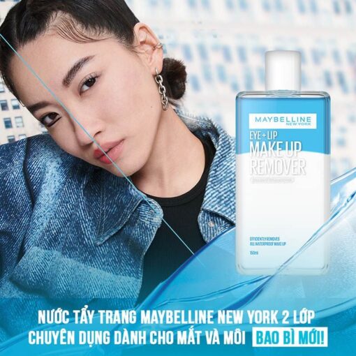 Nước Tẩy Trang Mắt Môi Maybelline Eye & Lip Makeup Remover 150ml 43467 - Hình ảnh 8