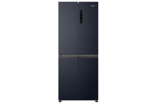 Tủ lạnh Aqua Inverter 410 lít Multi Door AQR-M466XA(CBC) Đen Xám Mặt thép
