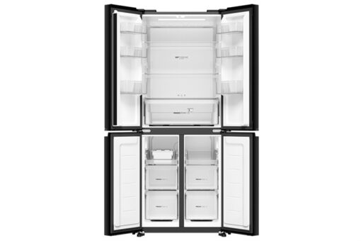 Tủ lạnh Aqua Inverter 410 lít Multi Door AQR-M466XA(CBC) Đen Xám Mặt thép - Hình ảnh 3