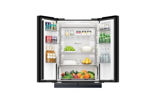 Tủ lạnh Aqua Inverter 410 lít Multi Door AQR-M466XA(CBC) Đen Xám Mặt thép - Hình ảnh 6