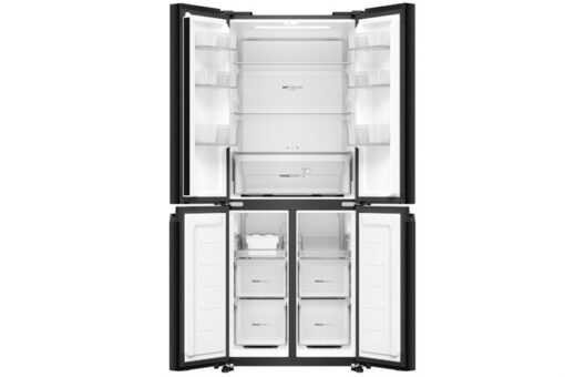 Tủ lạnh Aqua Inverter 410 lít Multi Door AQR-M466XA(GB) - Đen - Mặt gương - Hình ảnh 4