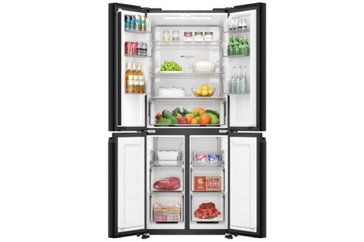 Tủ lạnh Aqua Inverter 410 lít Multi Door AQR-M466XA(GB) - Đen - Mặt gương - Hình ảnh 5
