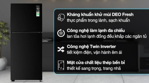 Tủ lạnh Aqua Inverter 189 lít AQR-T220FA(FB) - Hình ảnh 11