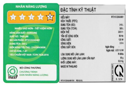Tủ lạnh Samsung Inverter 305 lít RT31CG5424B1SV - Hình ảnh 21