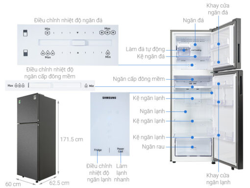Tủ lạnh Samsung Inverter 305 lít RT31CG5424B1SV - Hình ảnh 20