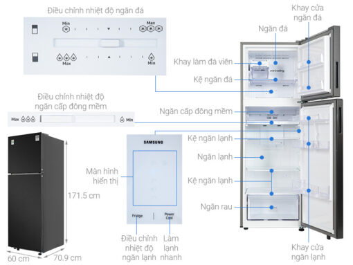 Tủ lạnh Samsung Inverter 348 lít RT35CG5424B1SV - Hình ảnh 20