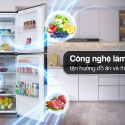 Tủ lạnh Sharp Inverter 330 lít SJ-XP352AE-SL