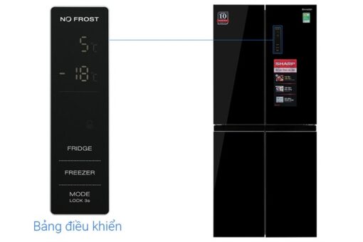 Tủ lạnh Sharp Inverter 362 lít Multi Door SJ-FX420VG-BK - Hình ảnh 11