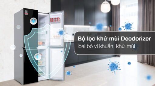 Tủ lạnh Sharp Inverter 362 lít Multi Door SJ-FX420VG-BK