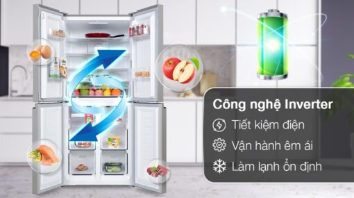Tủ lạnh Sharp Inverter 362 lít Multi Door SJ-FX420VG-BK