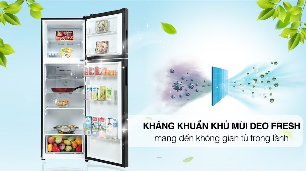 Tủ lạnh Aqua Inverter 283 lít AQR-T299FA(SL) - Công nghệ kháng khuẩn khử mùi