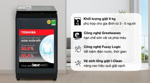 Máy giặt Toshiba 9 kg AW-M1000FV(MK)