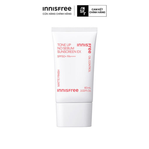Kem chống nắng INNISFREE Tone Up No Sebum Sunscreen EX SPF 50+ PA++++ 60ml (mẫu mới) N3611