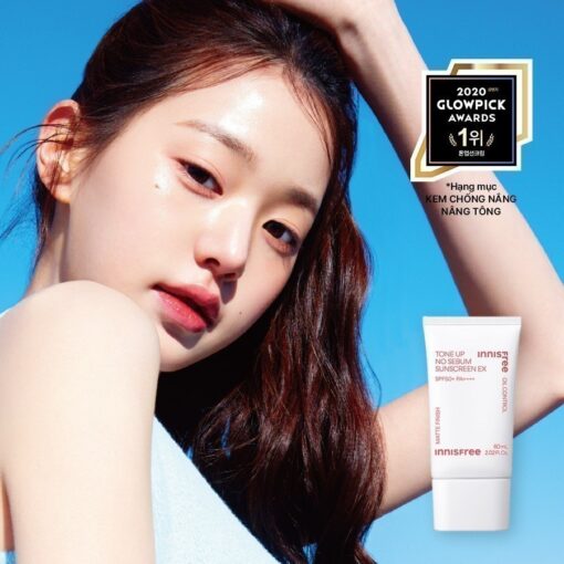 Kem chống nắng INNISFREE Tone Up No Sebum Sunscreen EX SPF 50+ PA++++ 60ml (mẫu mới) N3611 - Hình ảnh 4