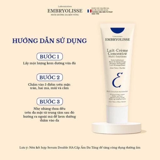 Sữa Dưỡng Ẩm, Làm Dịu, Phục Hồi Da Embryolisse 75 ml Lait Creme P3924 - Hình ảnh 5