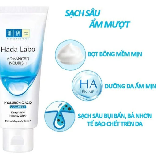 SRM Sữa Rửa Mặt Dưỡng Da Hada Labo 80g - Hình ảnh 9