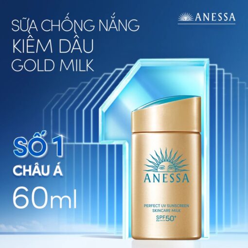 Kem Sữa Chống Nắng Chống Trôi Anessa Perfect UV Sunscreen Skincare Milk SPF50+/PA++++ N3402 - Hình ảnh 8