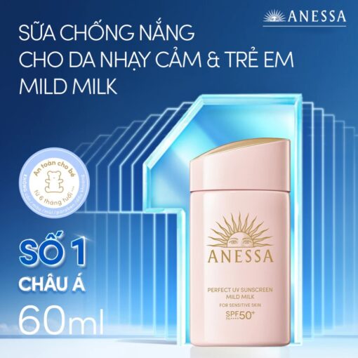 Kem Sữa Chống Nắng Chống Trôi Anessa Perfect UV Sunscreen Skincare Milk SPF50+/PA++++ N3402 - Hình ảnh 9