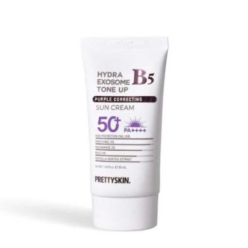 Kem Chống Nắng Hiệu Chỉnh Tone Da Hydra B5 Exosome Tone Up Prettyskin tím N3534