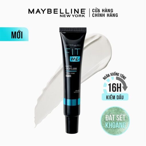 Kem Lót Maybelline Kiềm Dầu, Lâu Trôi, Ngăn Xuống Tông Fit Me Matte 16h 30ml P4960 - Hình ảnh 2