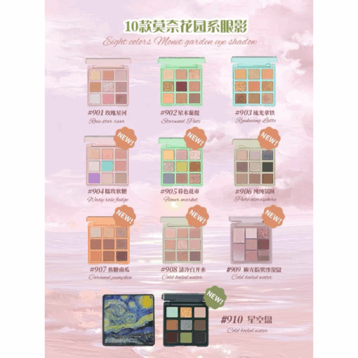 Bảng Phấn Mắt GOGO TALES 9 Ô Secret Garden Eyeshadow Palette 13g P4122 - Hình ảnh 2