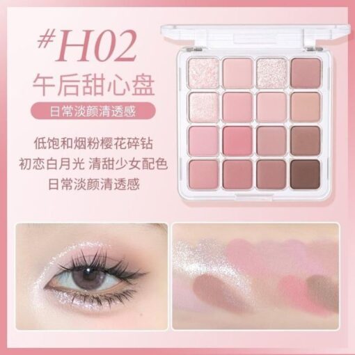 Bảng Phấn Mắt Mịn Lì 16 Ô Hold Live Sunset Magic Eyeshadow Tray P4981 - Hình ảnh 2