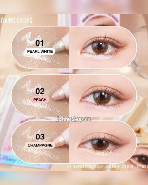 Bút nhũ mắt, bắt sáng, kẻ bọng mắt Sivanna Thái Lan 74940 - Hình ảnh 4