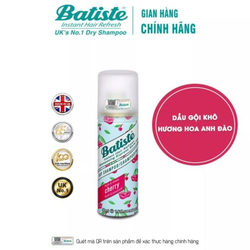 Dầu Gội Khô Batiste Giúp Làm Sạch, Tóc Bồng Bềnh Dry Shampoo 50ml 27450 - Hình ảnh 10