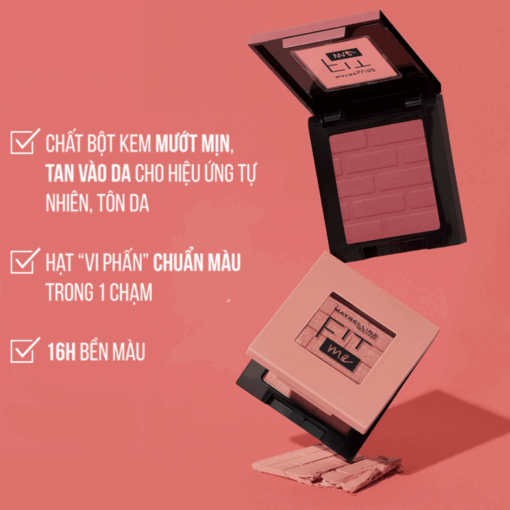 Phấn Má Hồng Dạng Nén, Mịn Lì Chuẩn Màu Maybelline Fit Me Mono Blush 4.5g N3535 - Hình ảnh 9